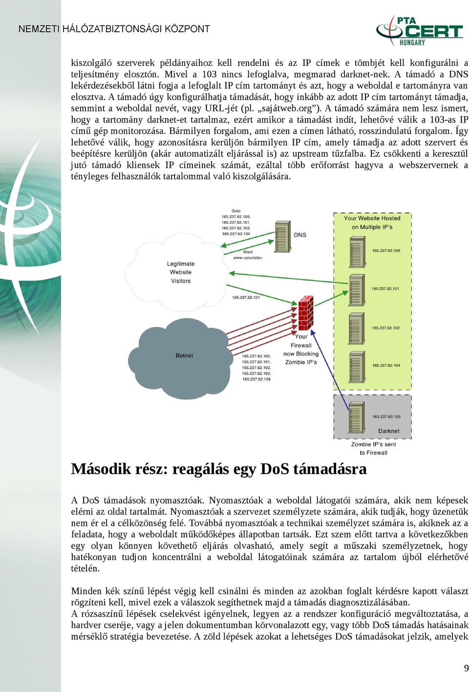 A támadó úgy konfigurálhatja támadását, hogy inkább az adott IP cím tartományt támadja, semmint a weboldal nevét, vagy URL-jét (pl. sajátweb.org ).