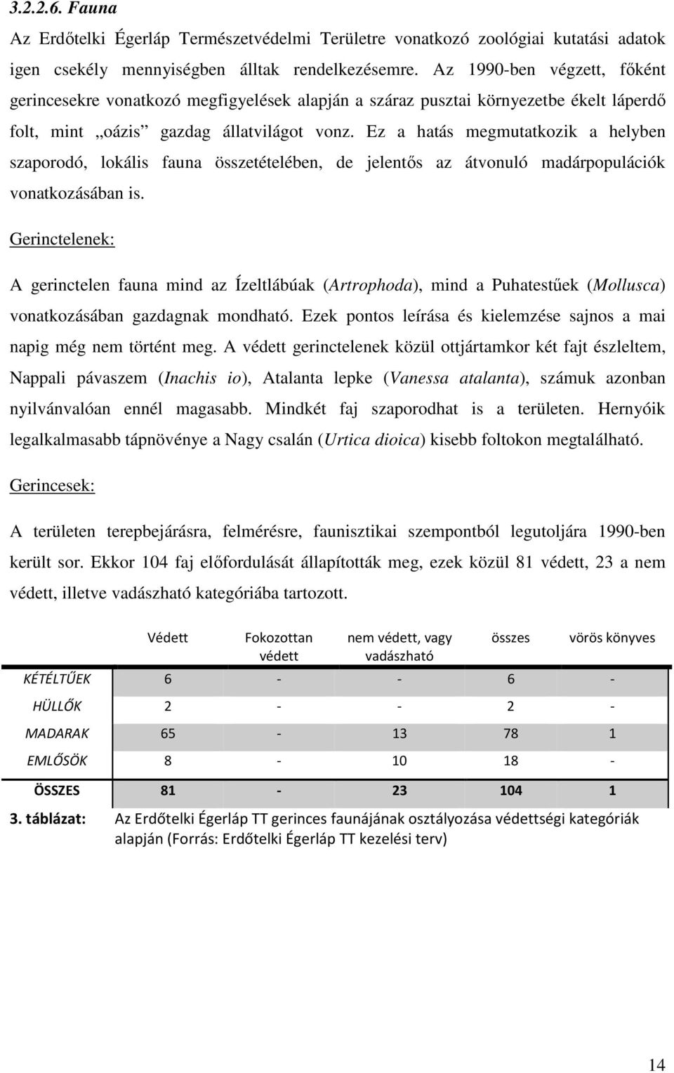 Ez a hatás megmutatkozik a helyben szaporodó, lokális fauna összetételében, de jelentős az átvonuló madárpopulációk vonatkozásában is.