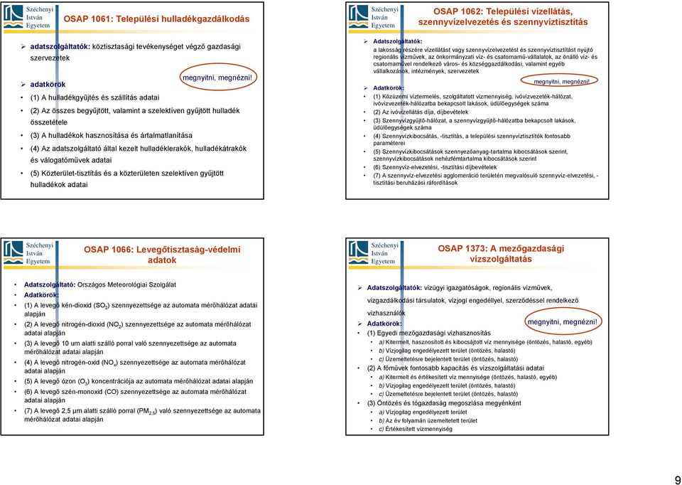 adatszolgáltató által kezelt hulladéklerakók, hulladékátrakók és válogatóművek adatai (5) Közterület-tisztítás és a közterületen szelektíven gyűjtött hulladékok adatai Adatszolgáltatók: a lakosság