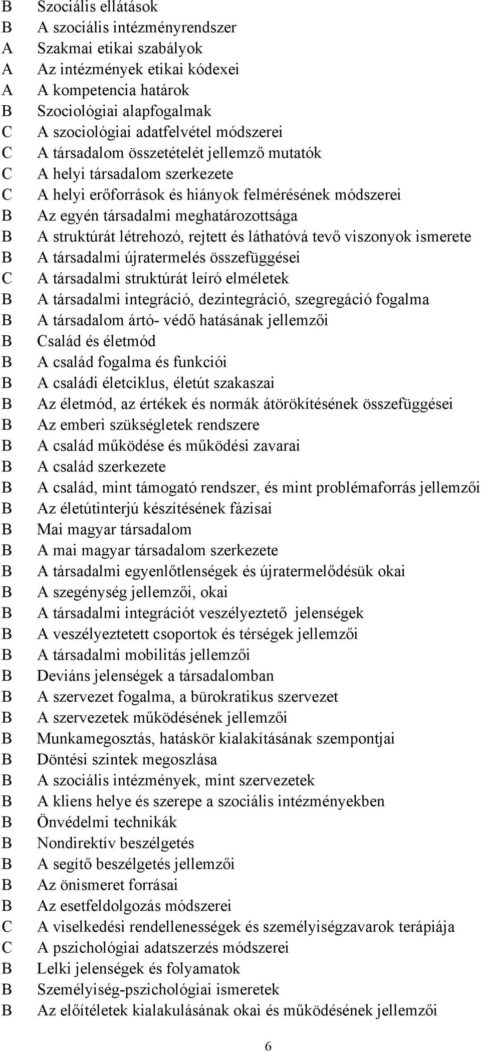 struktúrát létrehozó, rejtett és láthatóvá tevő viszonyok ismerete A társadalmi újratermelés összefüggései A társadalmi struktúrát leíró elméletek A társadalmi integráció, dezintegráció, szegregáció