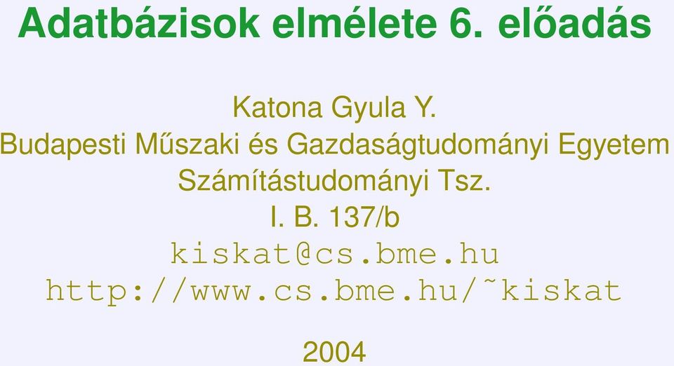 Budapesti Műszaki és Gazdaságtudományi