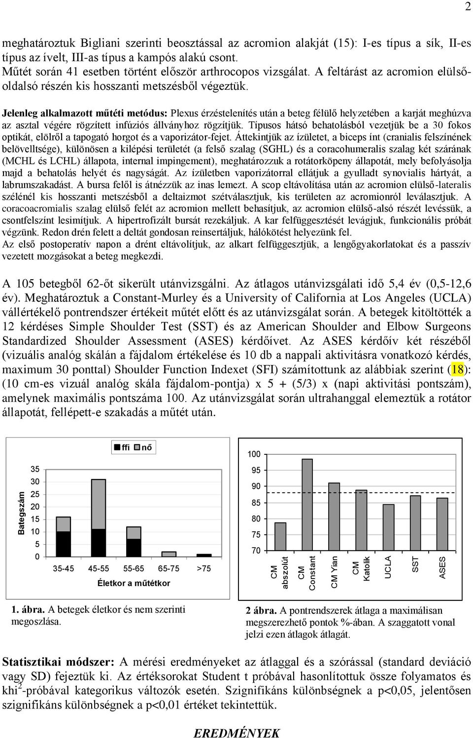 Jelenleg alkalmazott műtéti metódus: Plexus érzéstelenítés után a beteg félülő helyzetében a karját meghúzva az asztal végére rögzített infúziós állványhoz rögzítjük.