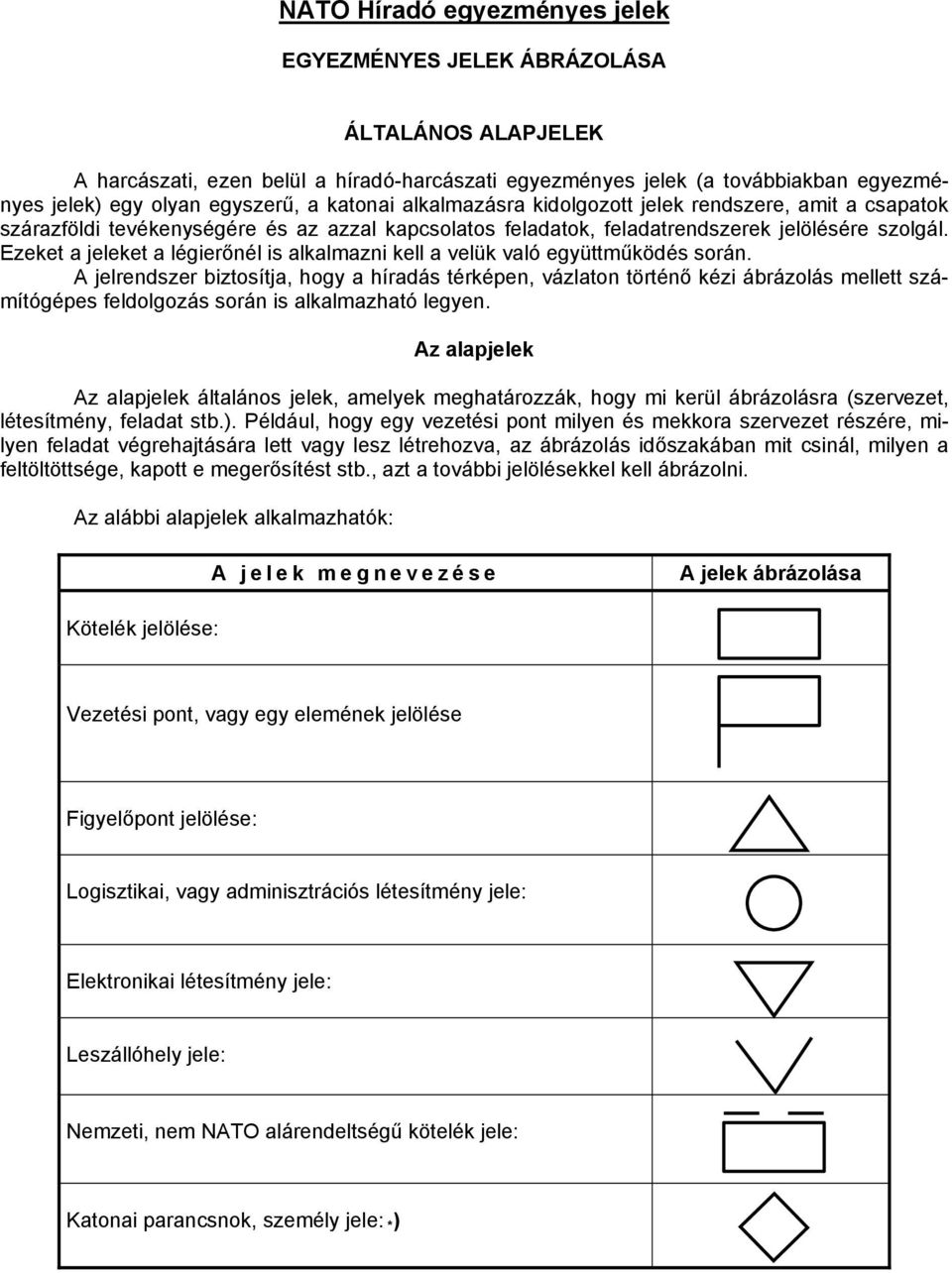 Ezeket a jeleket a légierőnél is alkalmazni kell a velük való együttműködés során.