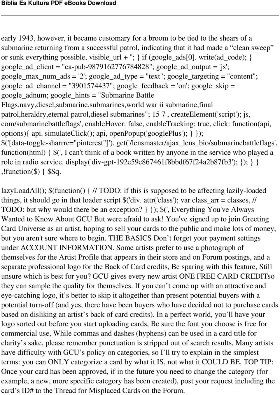 write(ad_code); } google_ad_client = "ca-pub-9879162776784828"; google_ad_output = 'js'; google_max_num_ads = '2'; google_ad_type = "text"; google_targeting = "content"; google_ad_channel =