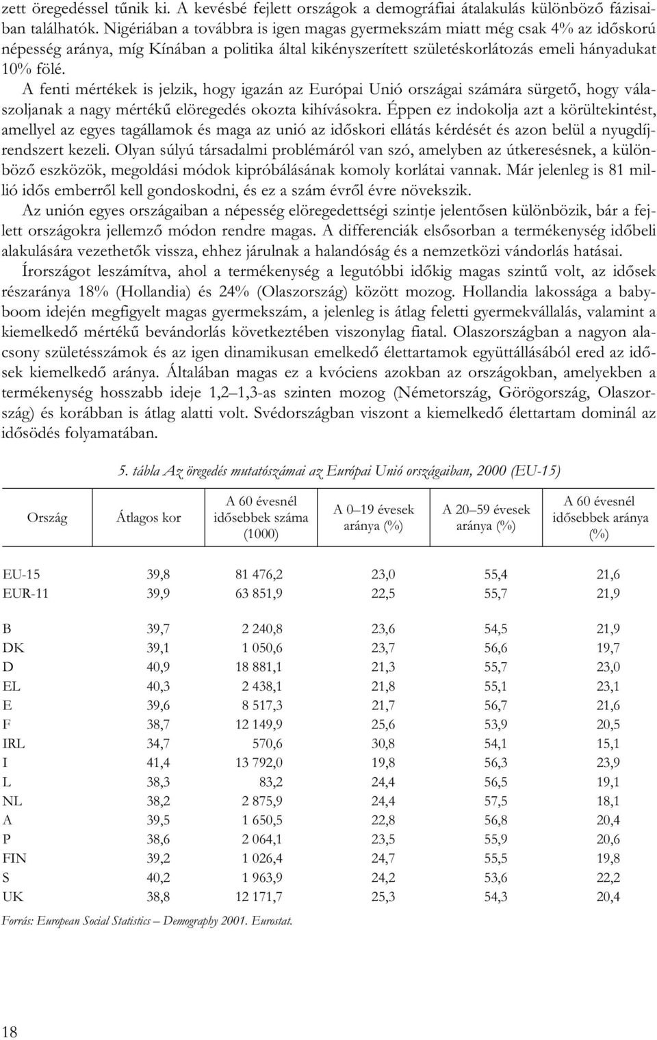 A fenti mértékek is jelzik, hogy igazán az Európai Unió országai számára sürgető, hogy válaszoljanak a nagy mértékű elöregedés okozta kihívásokra.