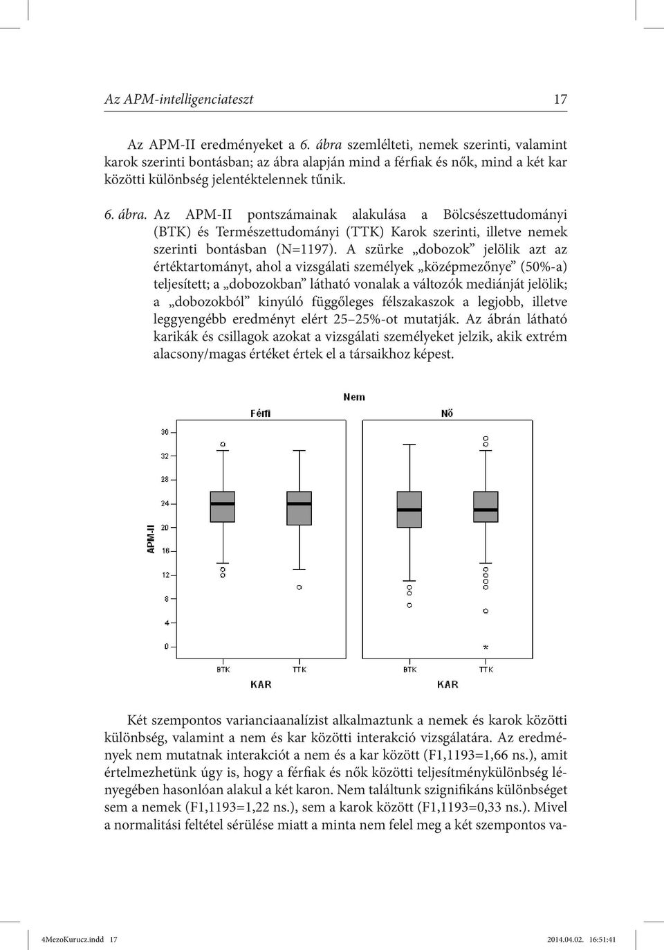 alapján mind a férfiak és nők, mind a két kar közötti különbség jelentéktelennek tűnik. 6. ábra.