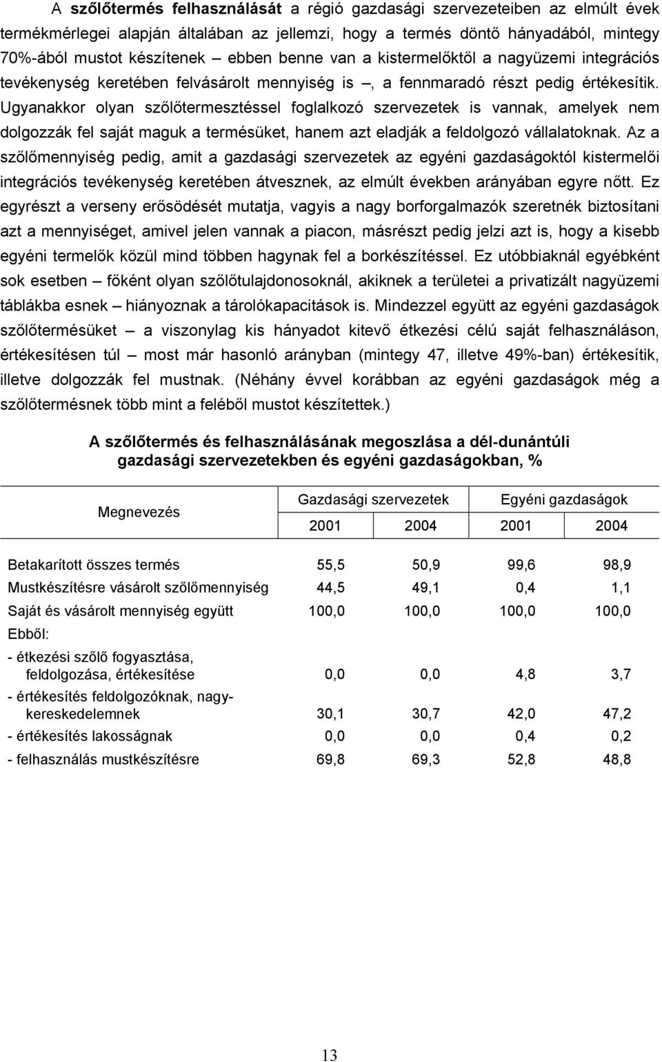 Ugyanakkor olyan szőlőtermesztéssel foglalkozó szervezetek is vannak, amelyek nem dolgozzák fel saját maguk a termésüket, hanem azt eladják a feldolgozó vállalatoknak.