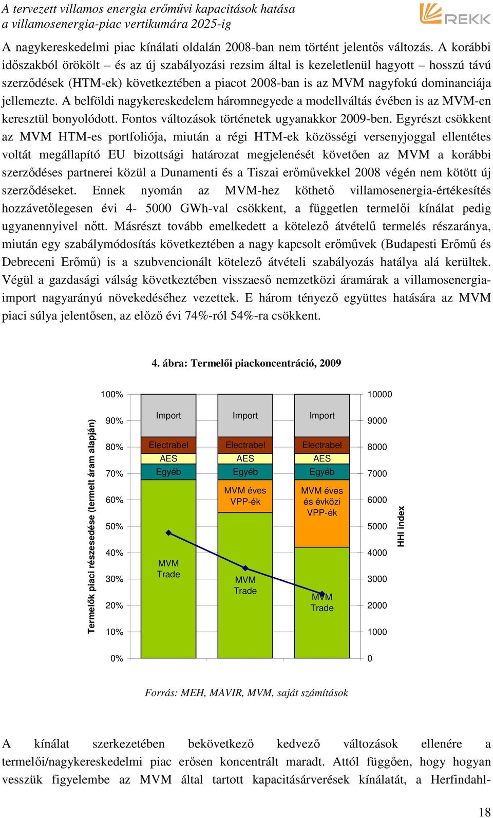 A belföldi nagykereskedelem háromnegyede a modellváltás évében is az MVM-en keresztül bonyolódott. Fontos változások történetek ugyanakkor 2009-ben.