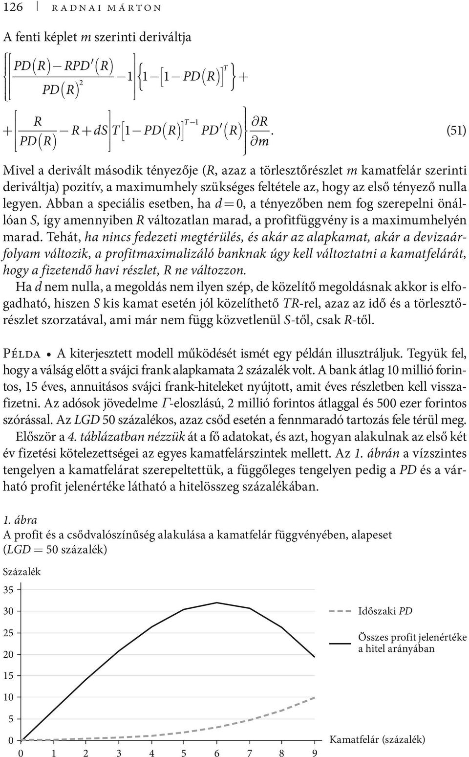 Abban a speciális esetben, ha d =, a tényezőben ne fog szerepelni önállóan S, így aennyiben R változatlan arad, a profitfüggvény is a axiuhelyén arad.