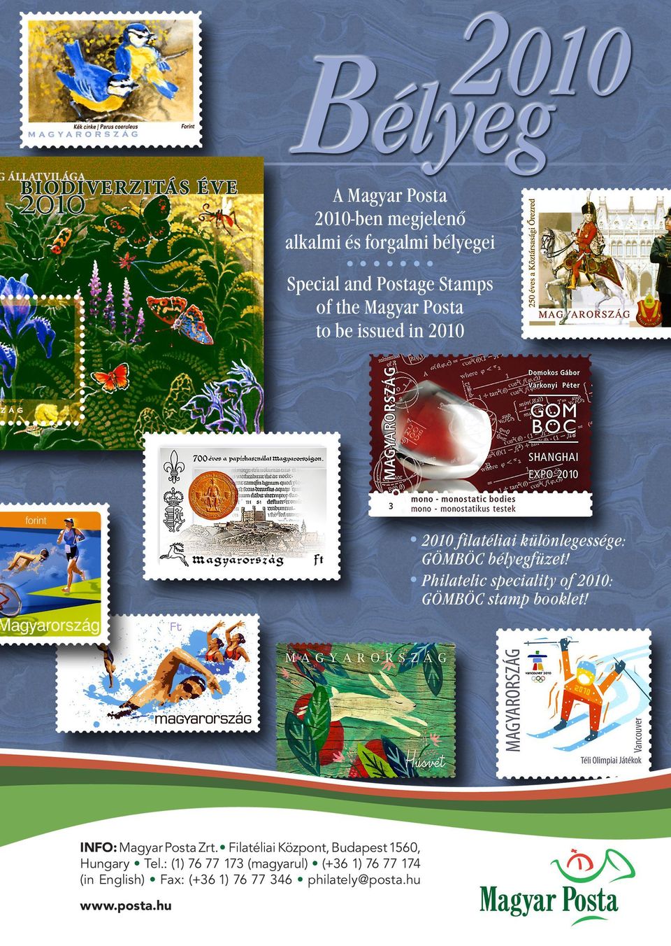 Philatelic speciality of 200: GÖMBÖC stamp booklet! INFO: Magyar Posta Zrt.