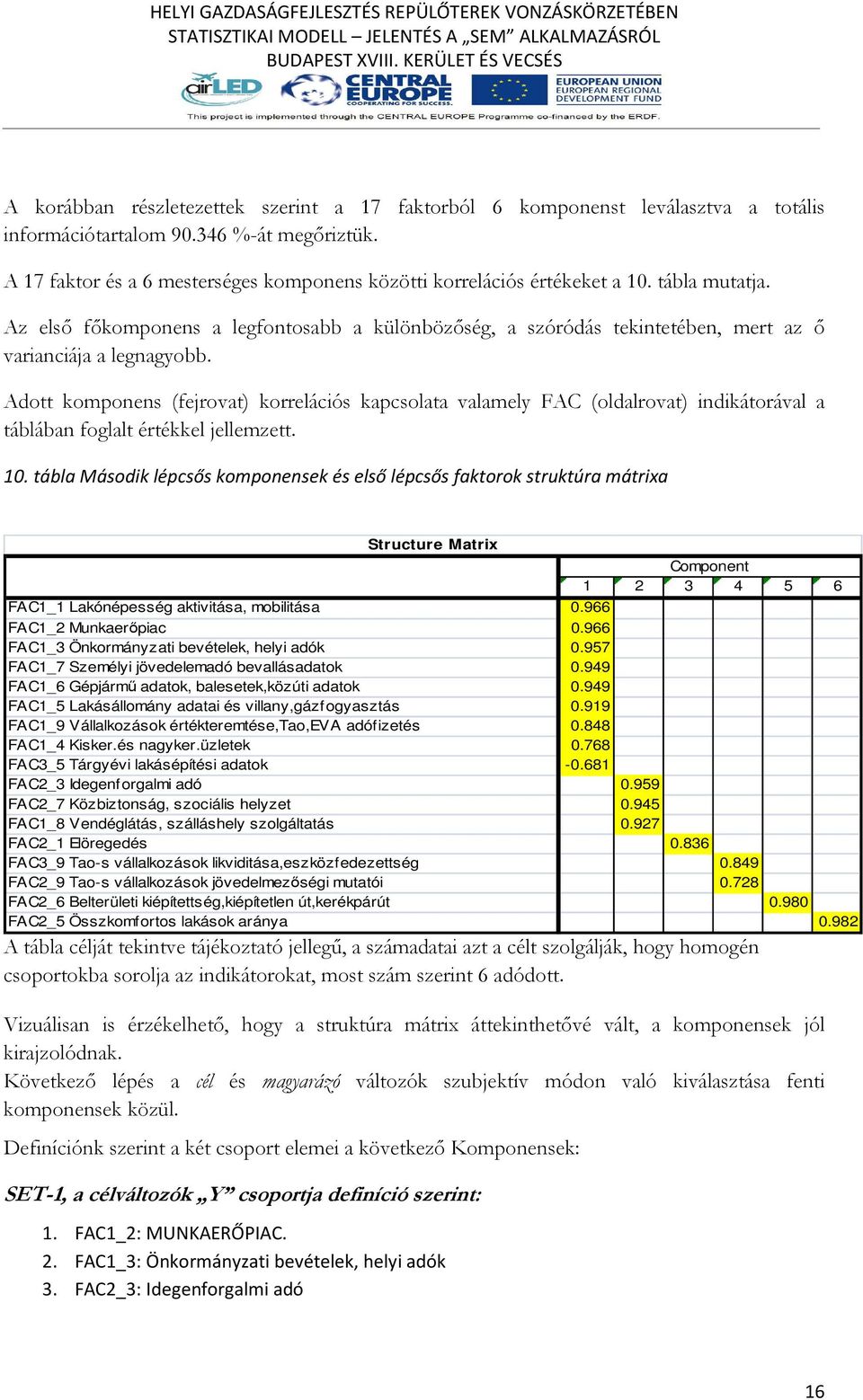 Az első főkomponens a legfontosabb a különbözőség, a szóródás tekintetében, mert az ő varianciája a legnagyobb.