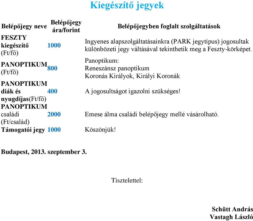 Panoptikum: Reneszánsz panoptikum Koronás Királyok, Királyi Koronák PANOPTIKUM diák és 400 A jogosultságot igazolni szükséges!