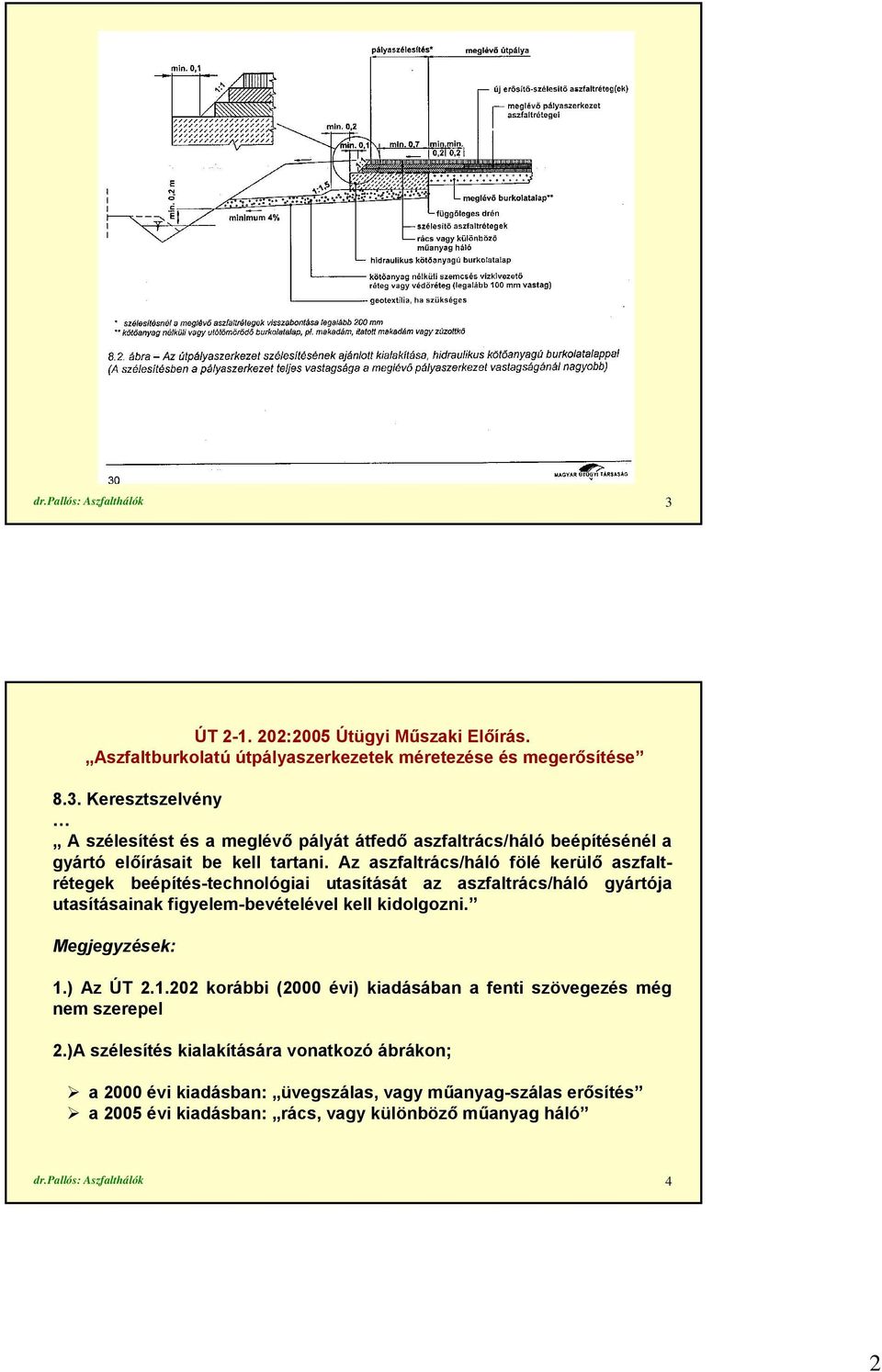 ) Az ÚT 2.1.202 korábbi (2000 évi) kiadásában a fenti szövegezés még nem szerepel 2.