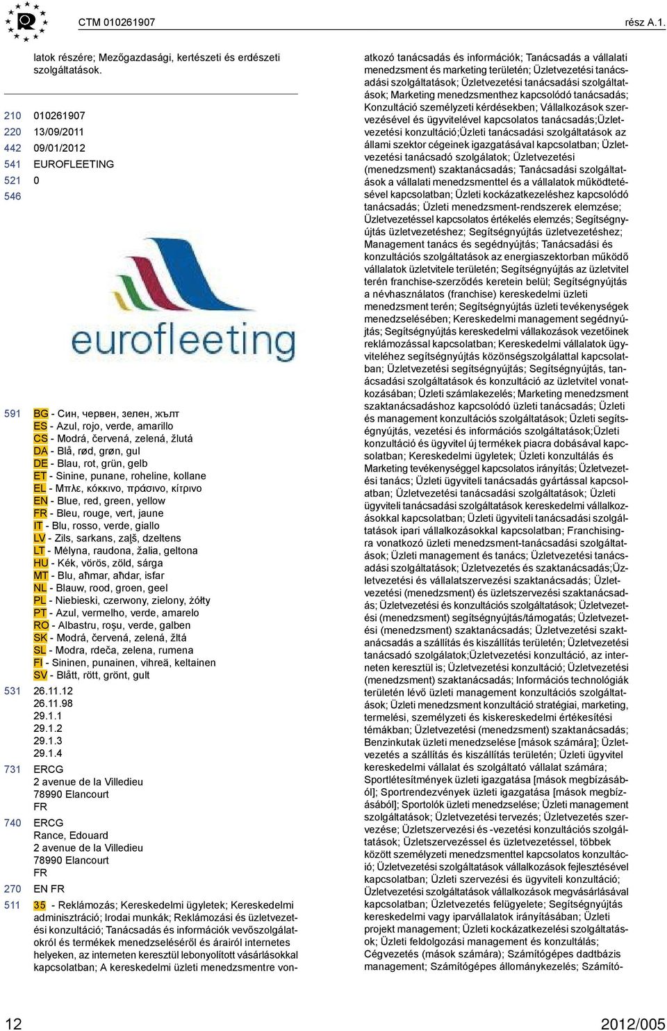 roheline, kollane EL - Μπλε, κόκκινο, πράσινο, κίτρινο EN - Blue, red, green, yellow FR - Bleu, rouge, vert, jaune IT - Blu, rosso, verde, giallo LV - Zils, sarkans, zaļš, dzeltens LT - Mėlyna,