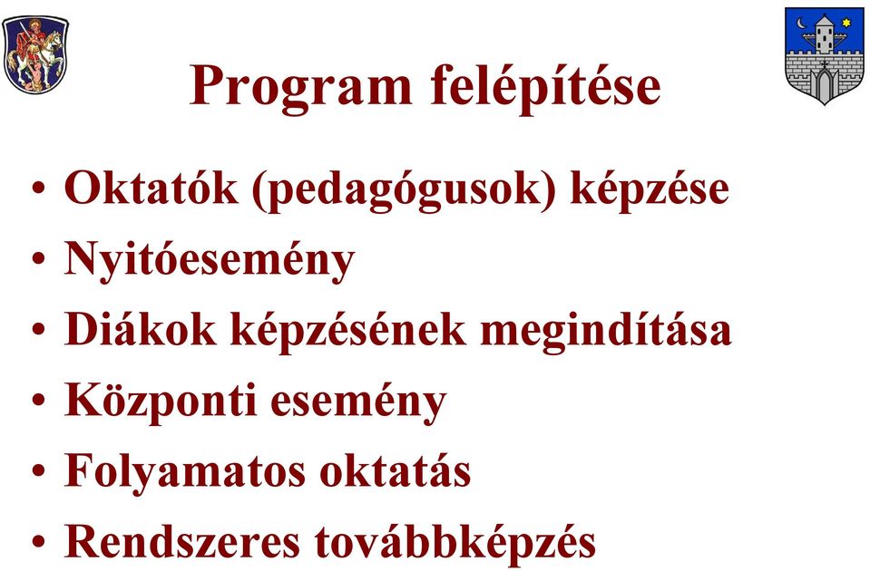 Diákok képzésének megindítása