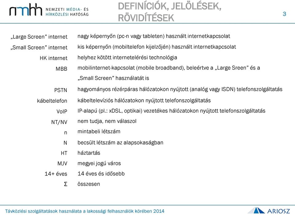 Sreen és a Small Screen használatát is hagyományos rézérpáras hálózatokon nyújtott (analóg vagy ISDN) telefonszolgáltatás kábeltelevíziós hálózatokon nyújtott telefonszolgáltatás IP-alapú (pl.