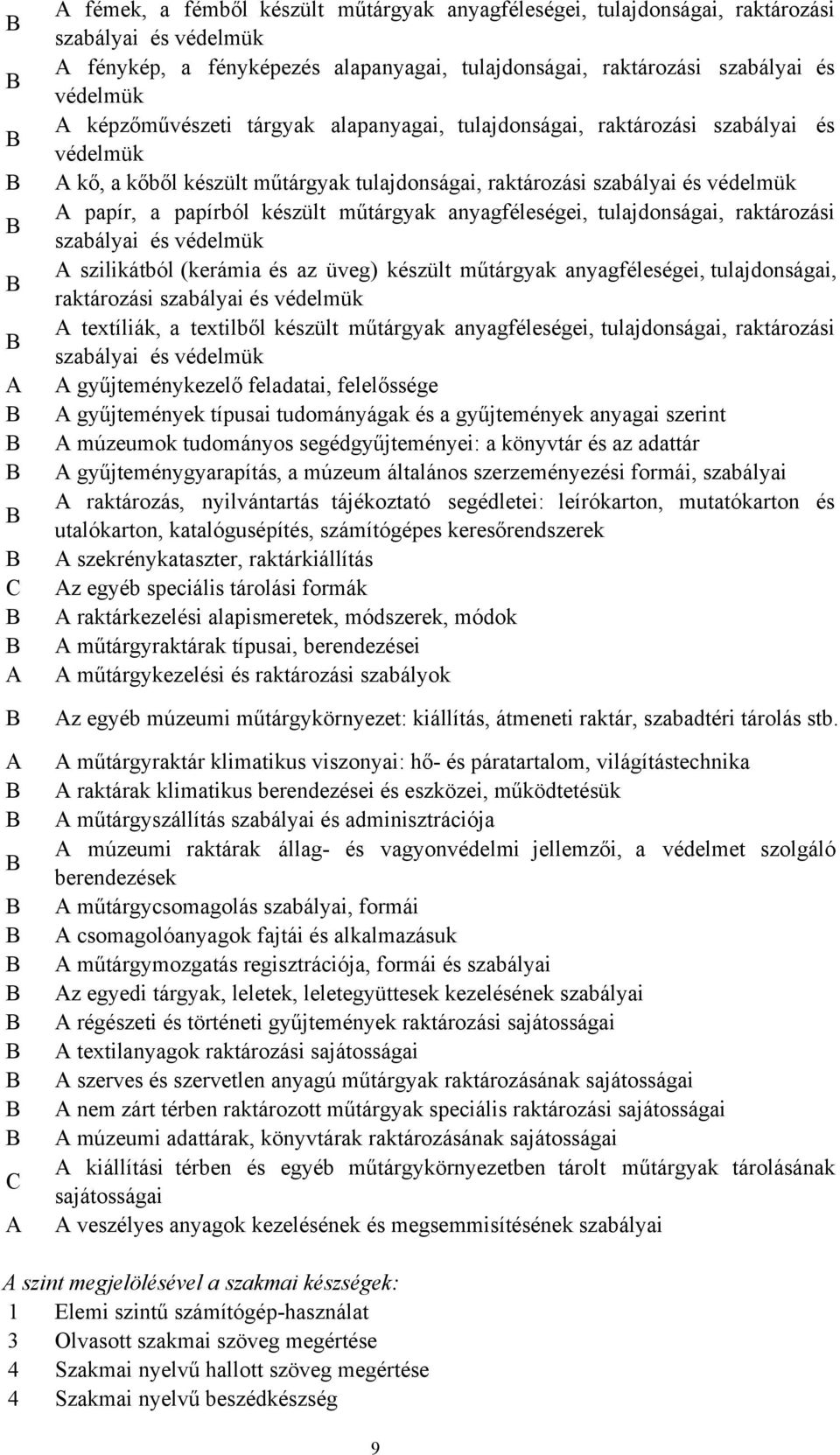 raktározási szabályai és védelmük A papír, a papírból készült műtárgyak anyagféleségei, tulajdonságai, raktározási szabályai és védelmük A szilikátból (kerámia és az üveg) készült műtárgyak