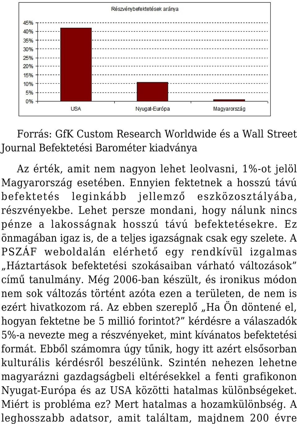 Ez önmagában igaz is, de a teljes igazságnak csak egy szelete. A PSZÁF weboldalán elérhető egy rendkívül izgalmas Háztartások befektetési szokásaiban várható változások című tanulmány.