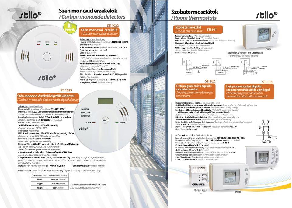 Hőmérséklet /Temperature: Működési tartomány -10 C-től +0 C-ig /Operating range -10 C to 0 C Felszerelés /Mounting: falra szerelhető /accessories supplied for wall mounting Riasztás /Alarm: 8+ db 1