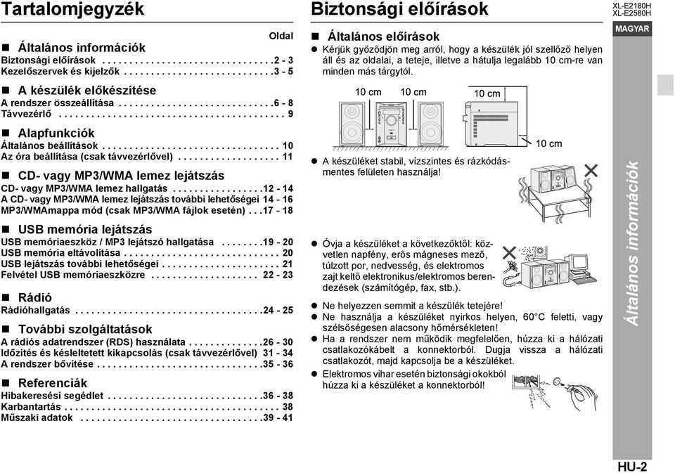 .................. 11 CD- vagy MP3/WMA lemez lejátszás CD- vagy MP3/WMA lemez hallgatás.