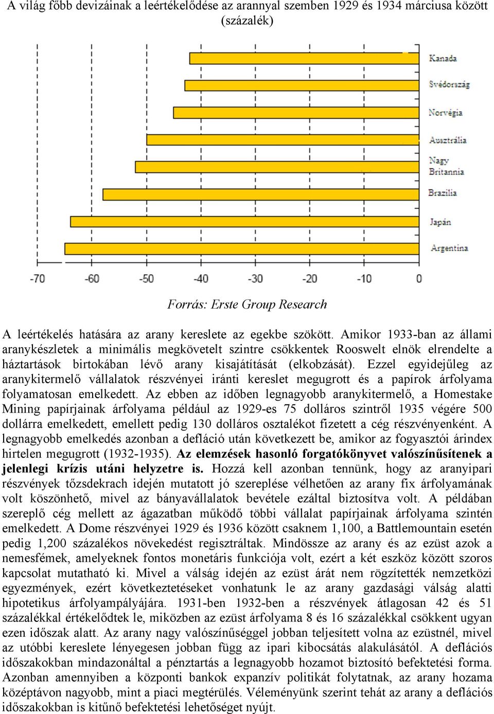 Ezzel egyidej#leg az aranykitermel" vállalatok részvényei iránti kereslet megugrott és a papírok árfolyama folyamatosan emelkedett.