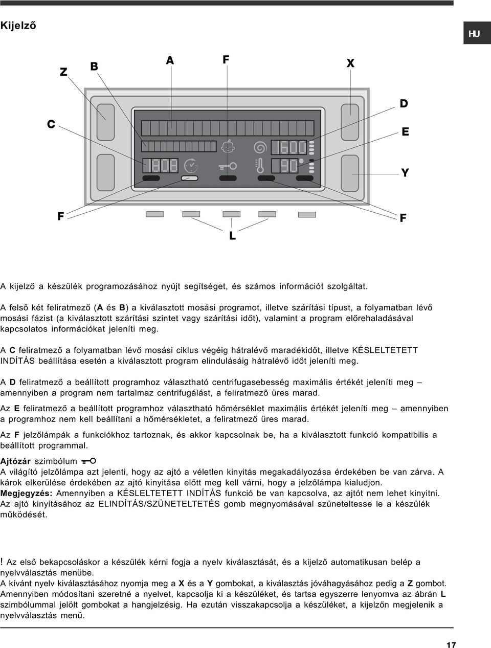 elõrehaladásával kapcsolatos információkat jeleníti meg.