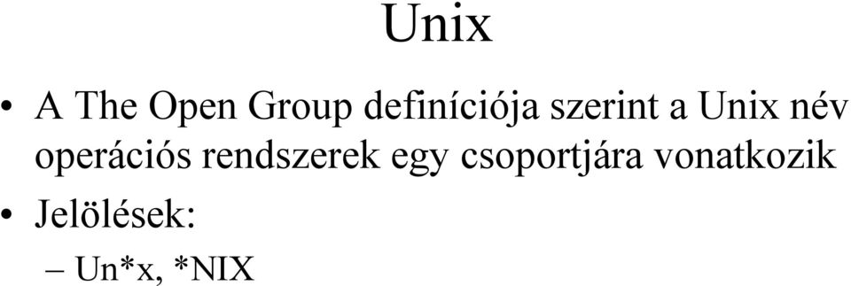 operációs rendszerek egy