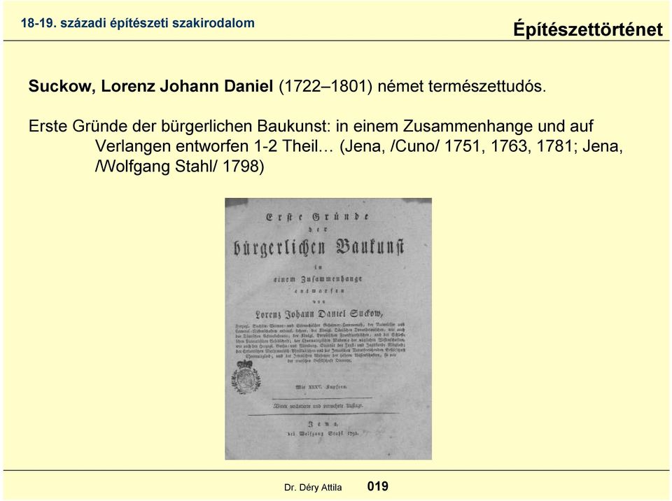 Erste Gründe der bürgerlichen Baukunst: in einem
