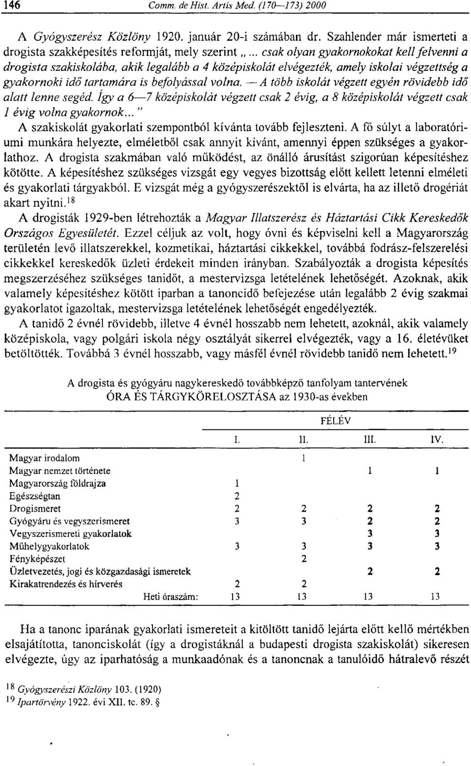 A több iskolát végzett egyén rövidebb idő alatt lenne segéd. így a 6 7 középiskolát végzett csak 2 évig, a 8 középiskolát végzett csak 1 évig volna gyakornok.