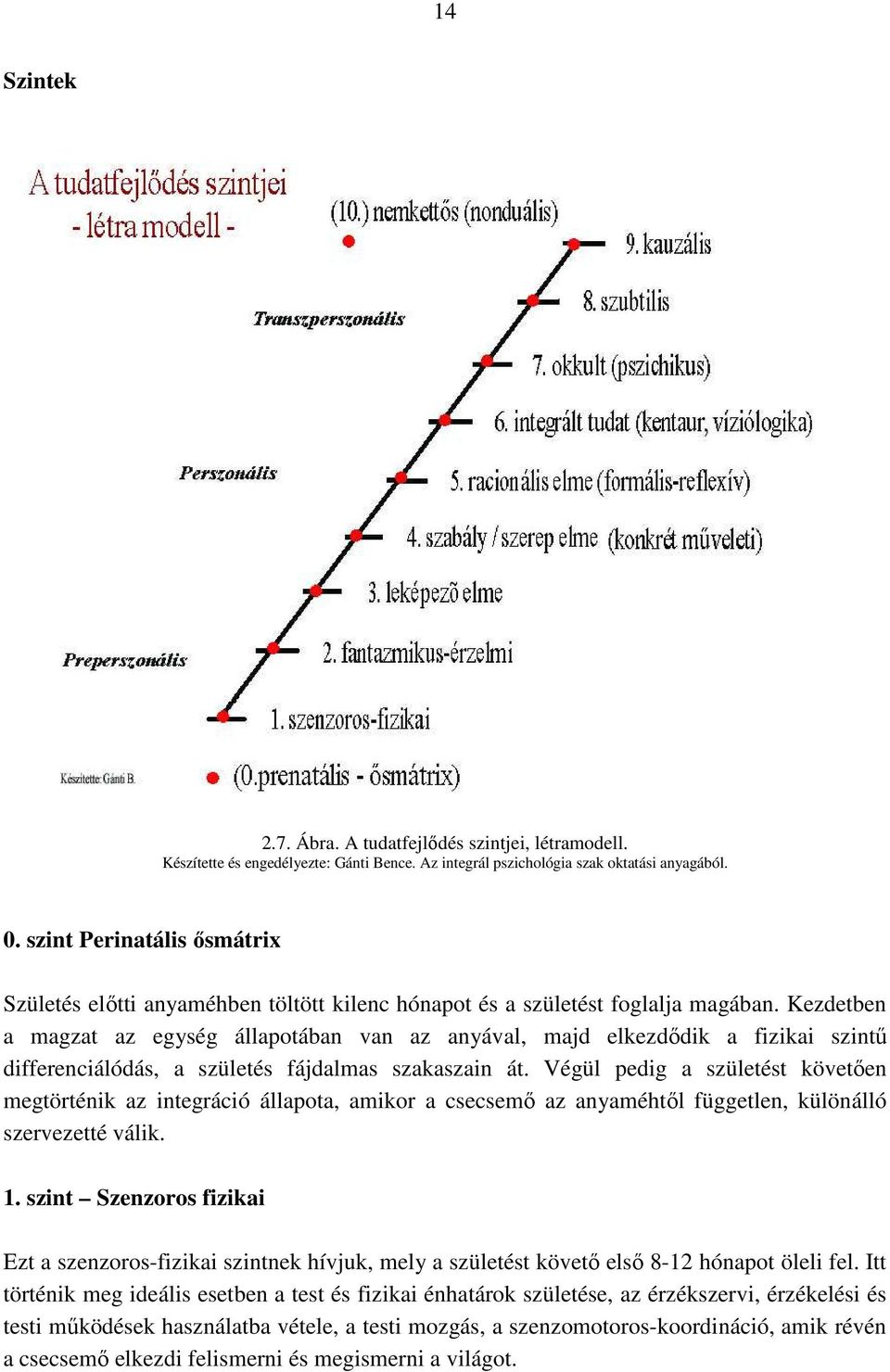 Kezdetben a magzat az egység állapotában van az anyával, majd elkezdıdik a fizikai szintő differenciálódás, a születés fájdalmas szakaszain át.