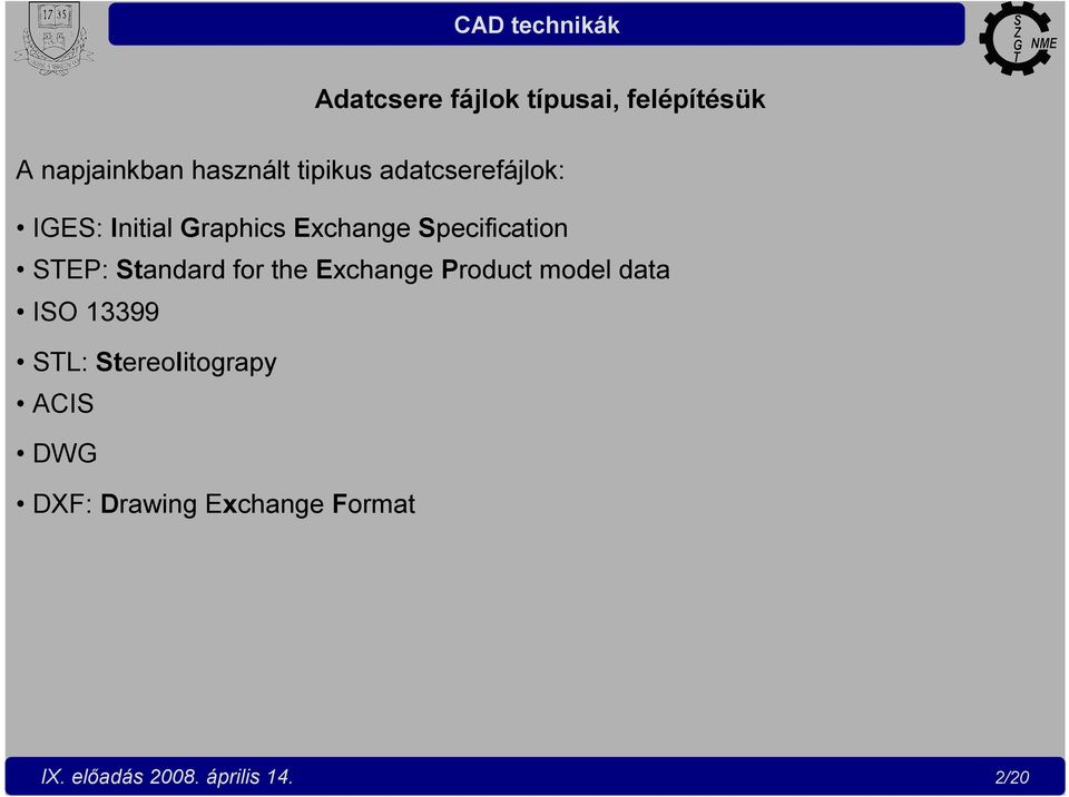 Standard for the Exchange Product model data ISO 13399 STL: