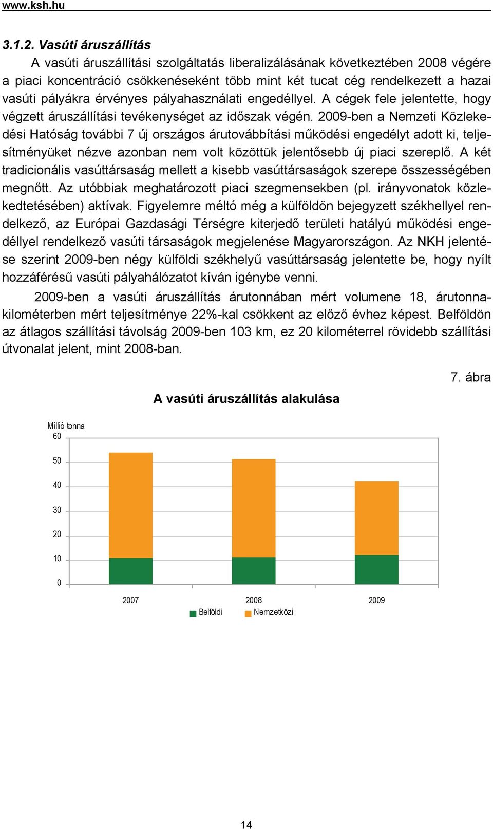 érvényes pályahasználati engedéllyel. A cégek fele jelentette, hogy végzett áruszállítási tevékenységet az időszak végén.