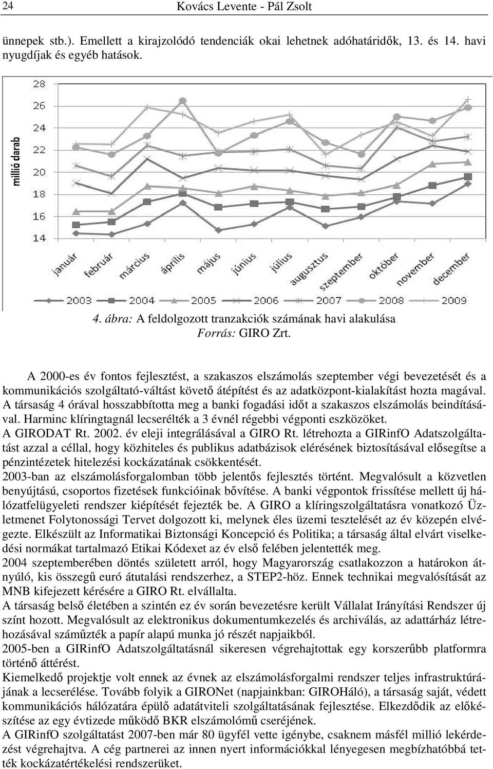 A 2000-es év fontos fejlesztést, a szakaszos elszámolás szeptember végi bevezetését és a kommunikációs szolgáltató-váltást követő átépítést és az adatközpont-kialakítást hozta magával.