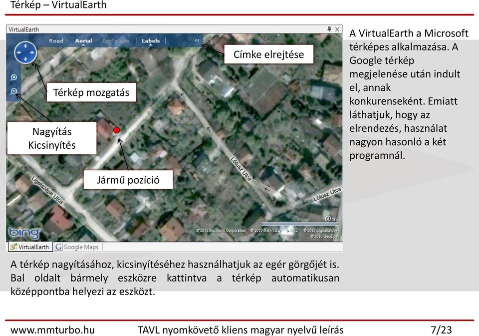 Emiatt láthatjuk, hogy az elrendezés, használat nagyon hasonló a két programnál.