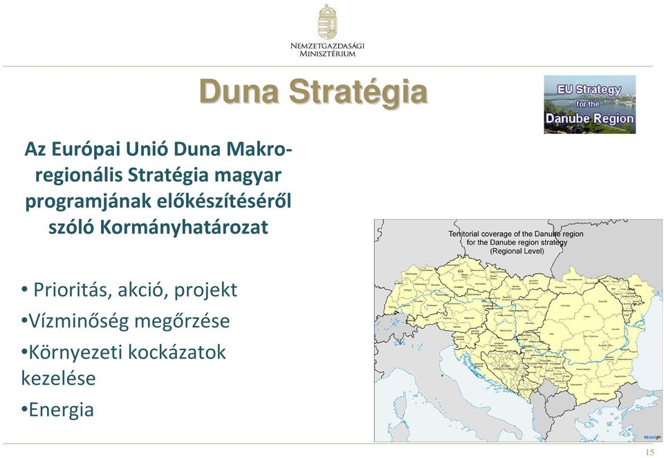 Kormányhatározat Duna Stratégia Prioritás, akció,