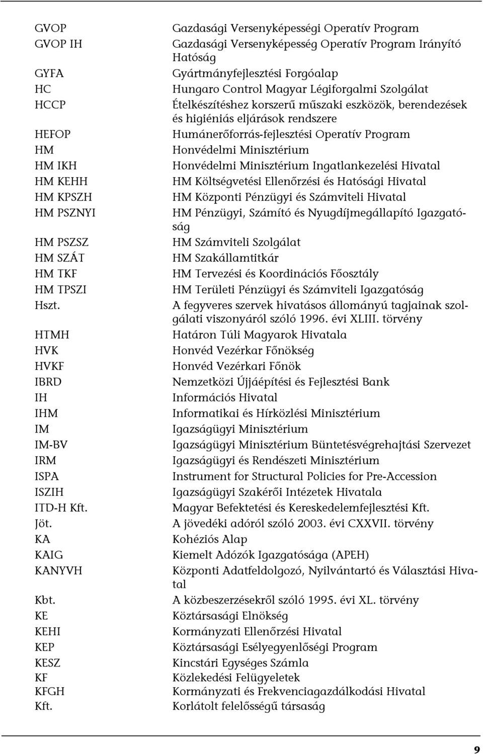 Gazdasági Versenyképességi Operatív Program Gazdasági Versenyképesség Operatív Program Irányító Hatóság Gyártmányfejlesztési Forgóalap Hungaro Control Magyar Légiforgalmi Szolgálat Ételkészítéshez