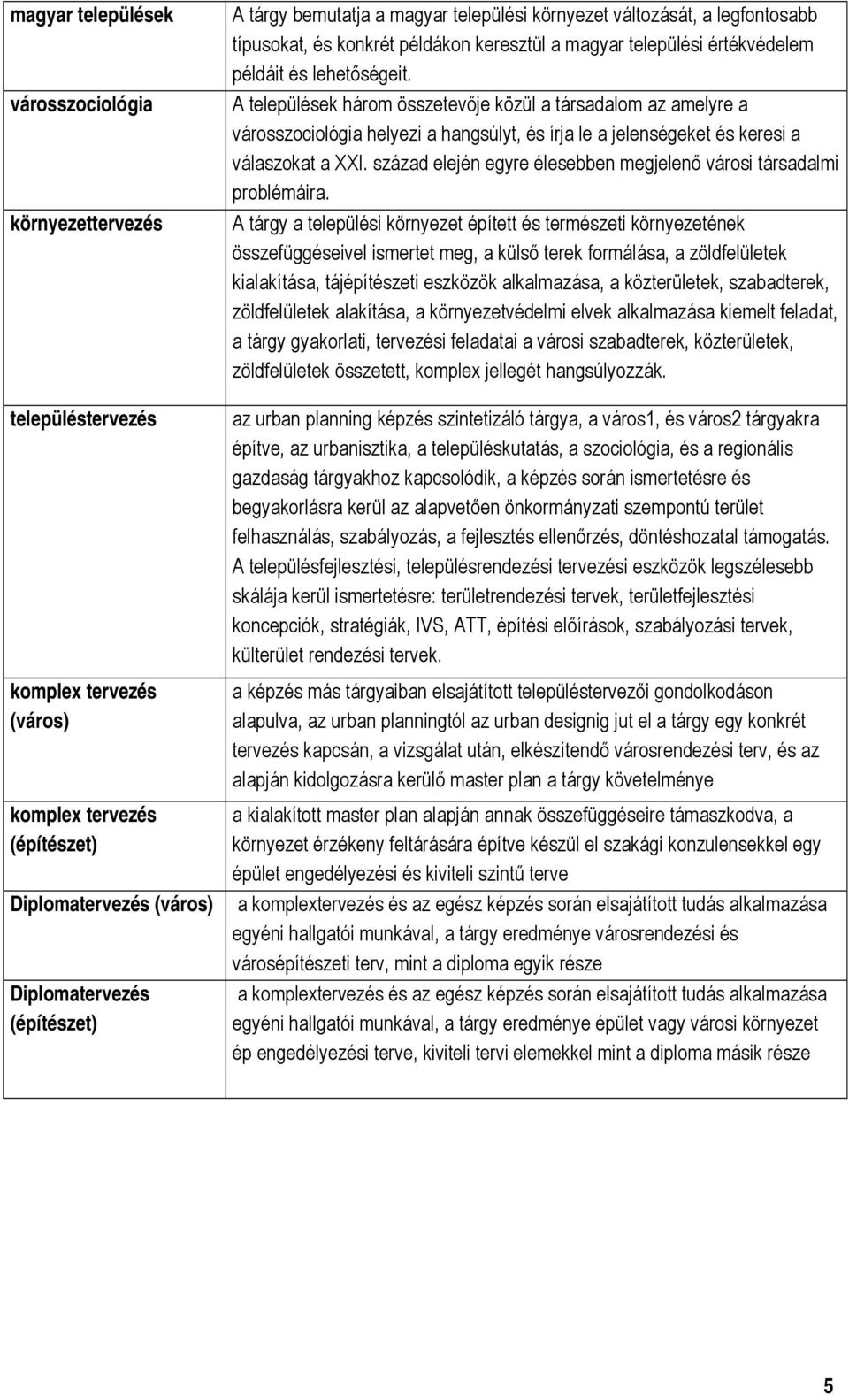 A települések három összetevője közül a társadalom az amelyre a szociológia helyezi a hangsúlyt, és írja le a jelenségeket és keresi a válaszokat a XXI.