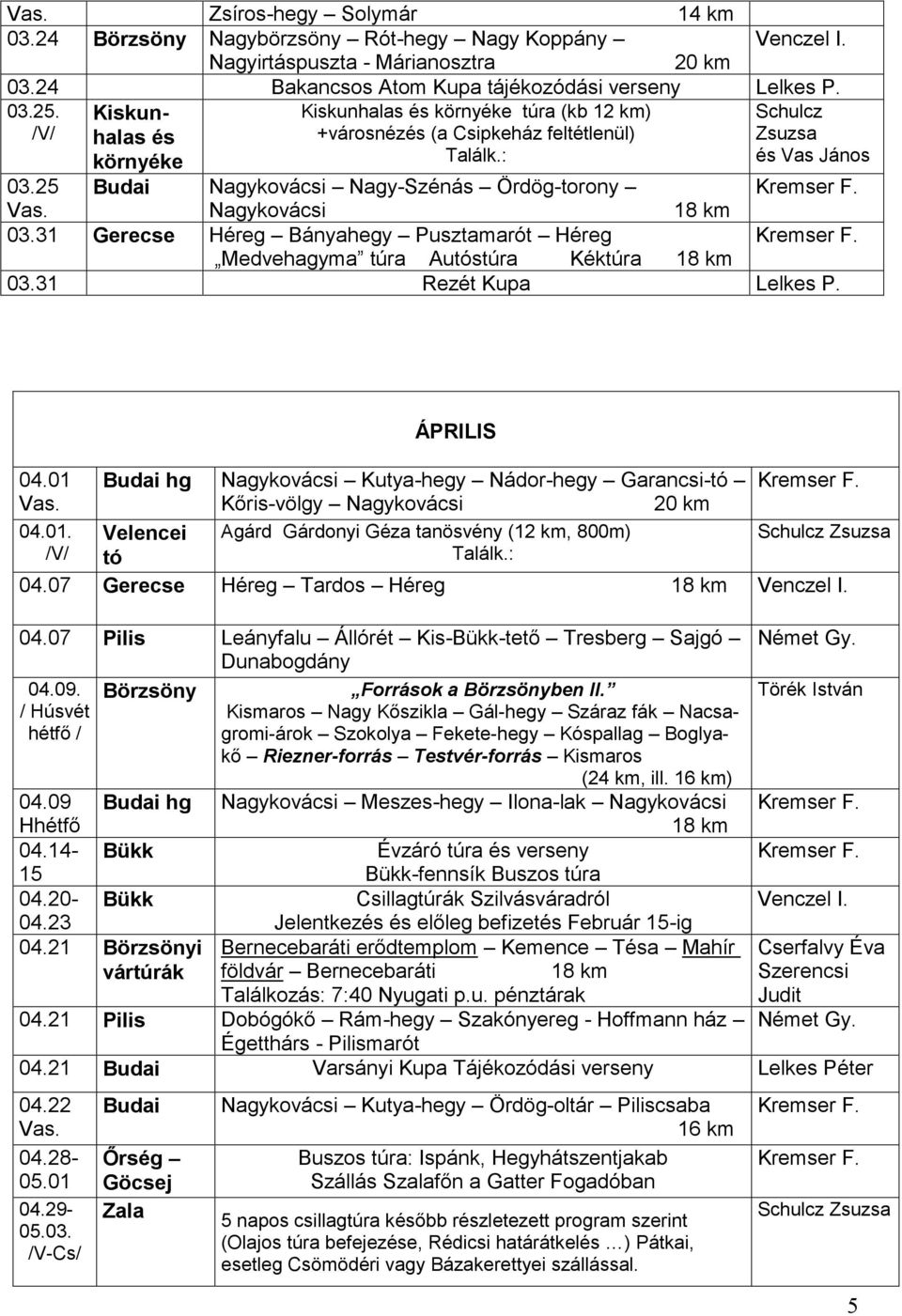 31 Gerecse Héreg Bányahegy Pusztamarót Héreg Medvehagyma túra Autóstúra Kéktúra 03.31 Rezét Kupa Lelkes P. ÁPRILIS 04.