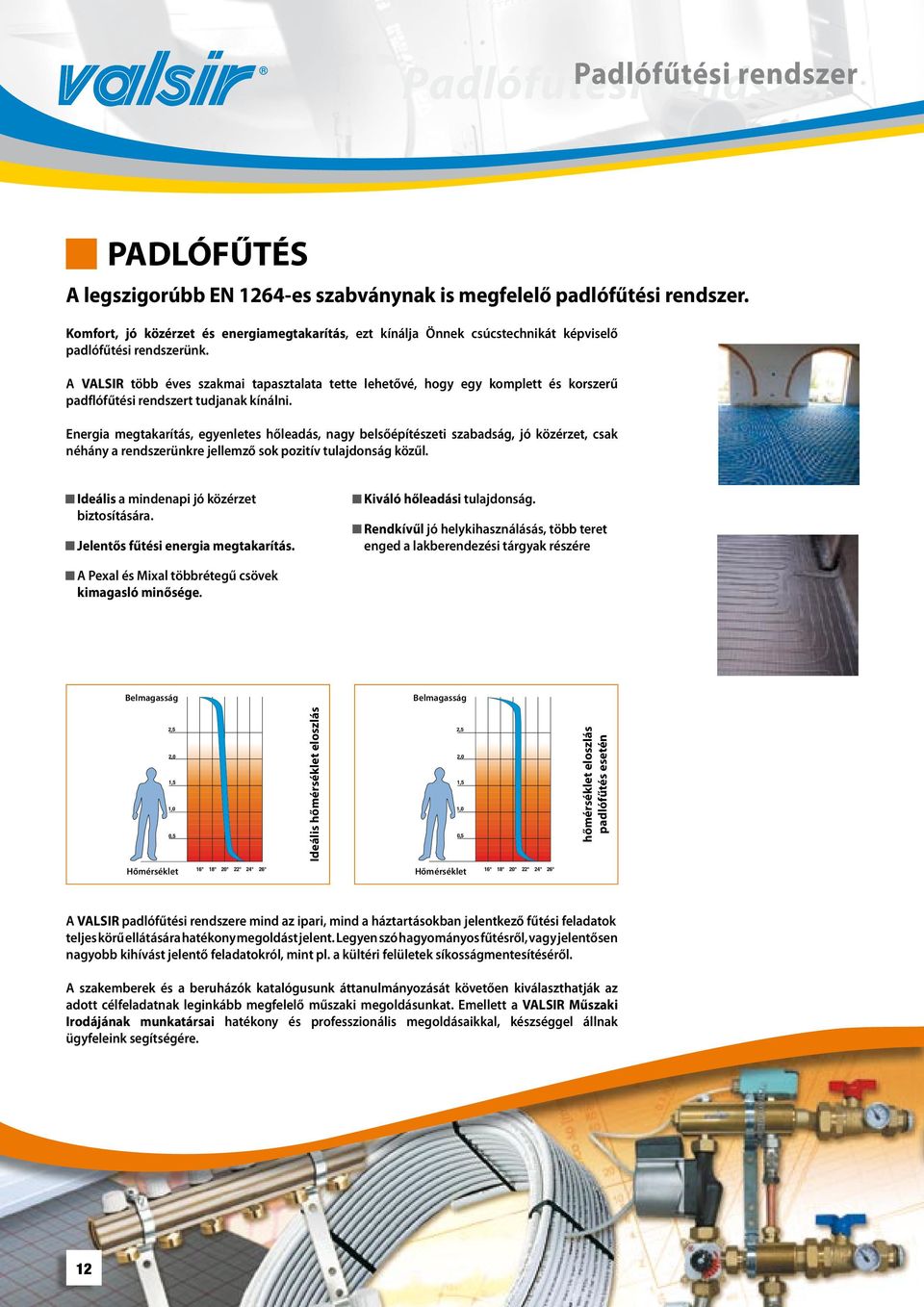A VALSIR több éves szakmai tapasztalata tette lehetővé, hogy egy komplett és korszerű padflófűtési rendszert tudjanak kínálni.