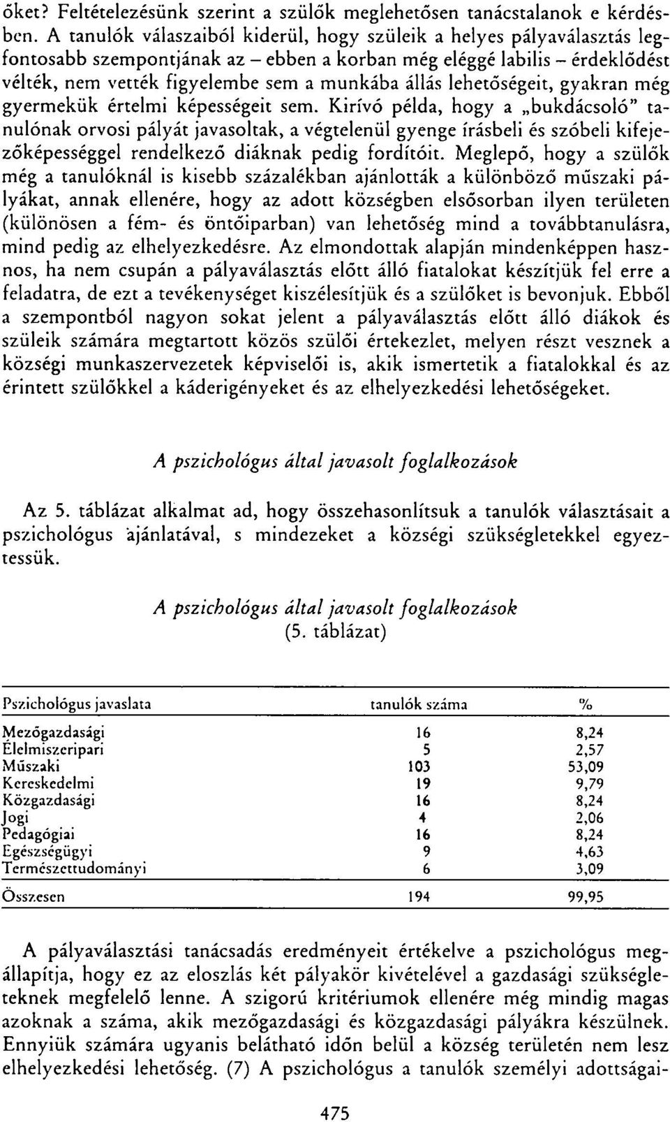 lehetőségeit, gyakran még gyermekük értelmi képességeit sem.