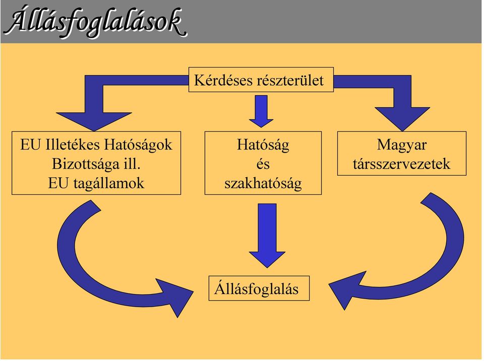 EU tagállamok Hatóság és szakhatóság