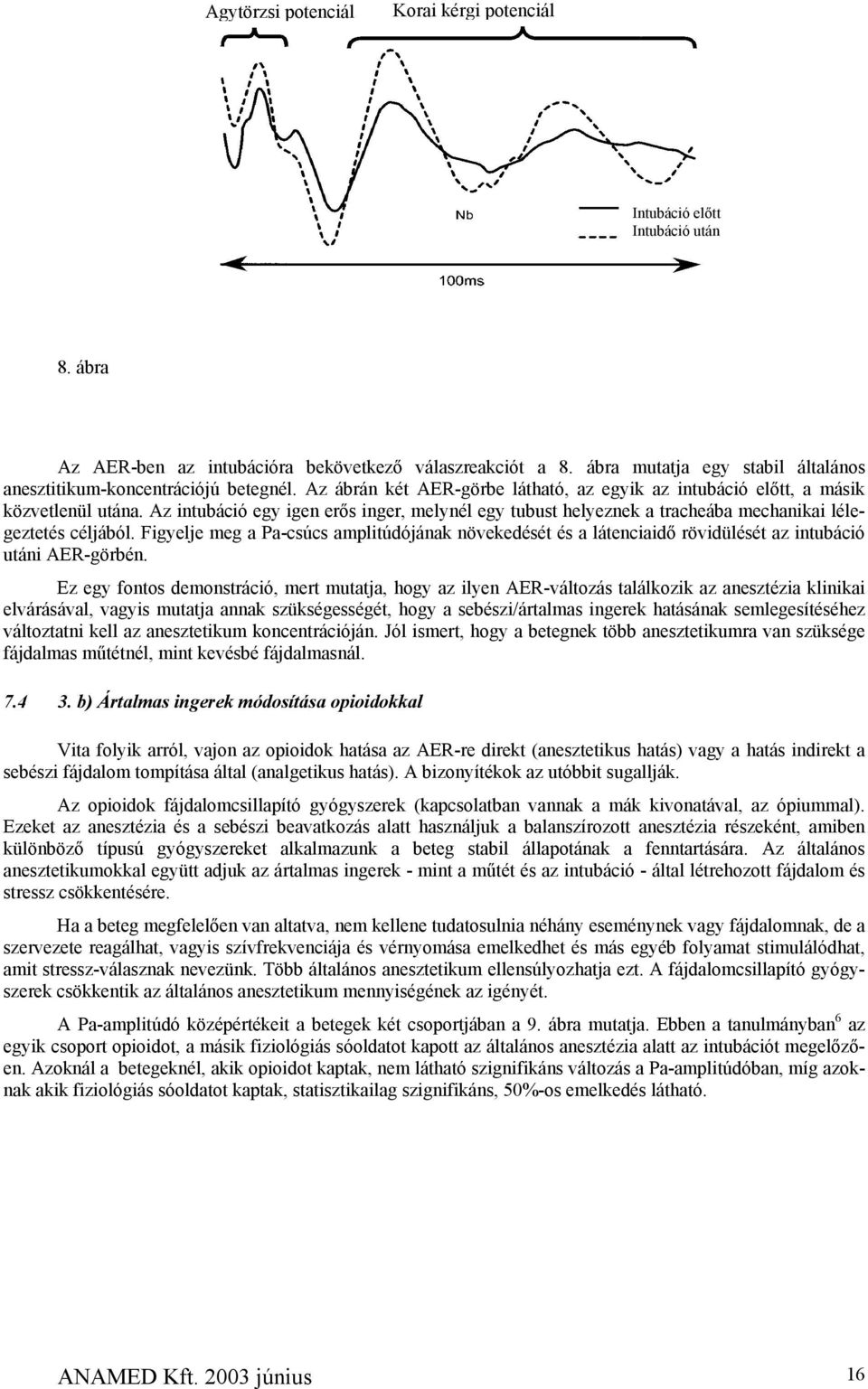 Az intubáció egy igen erős inger, melynél egy tubust helyeznek a tracheába mechanikai lélegeztetés céljából.