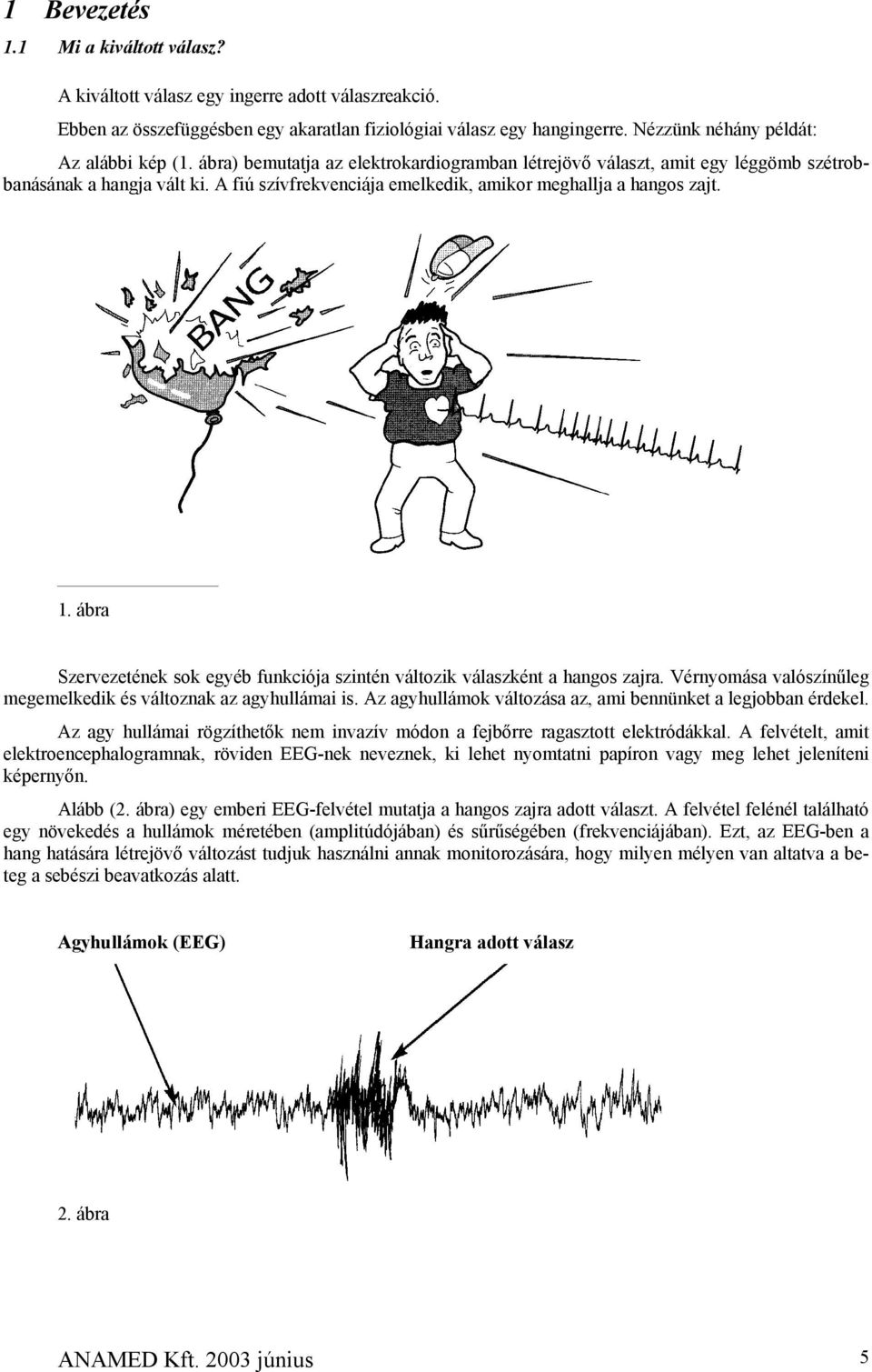 A fiú szívfrekvenciája emelkedik, amikor meghallja a hangos zajt. 1. ábra Szervezetének sok egyéb funkciója szintén változik válaszként a hangos zajra.