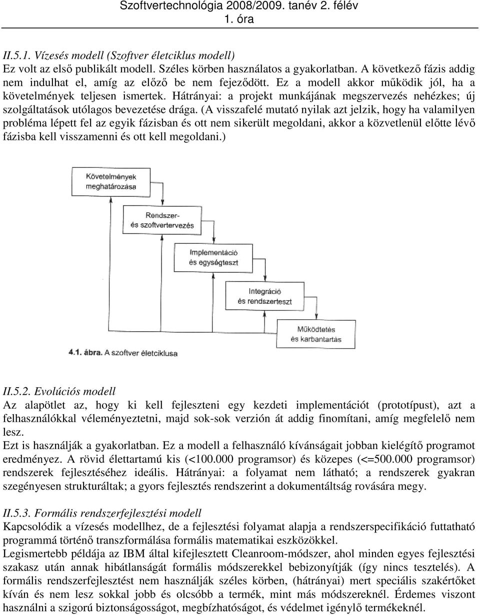 Hátrányai: a projekt munkájának megszervezés nehézkes; új szolgáltatások utólagos bevezetése drága.