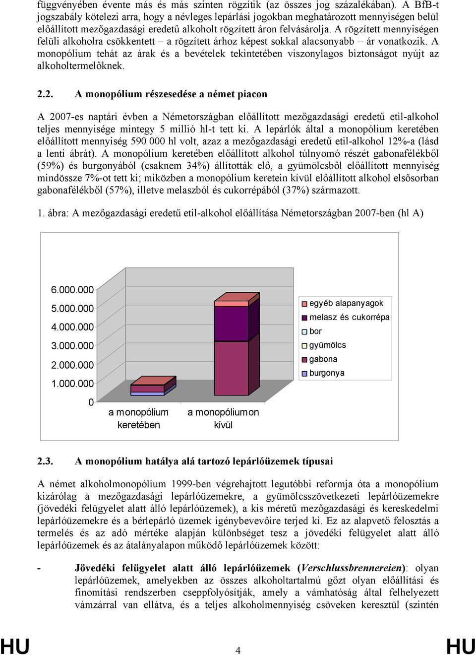 A rögzített mennyiségen felüli alkoholra csökkentett a rögzített árhoz képest sokkal alacsonyabb ár vonatkozik.