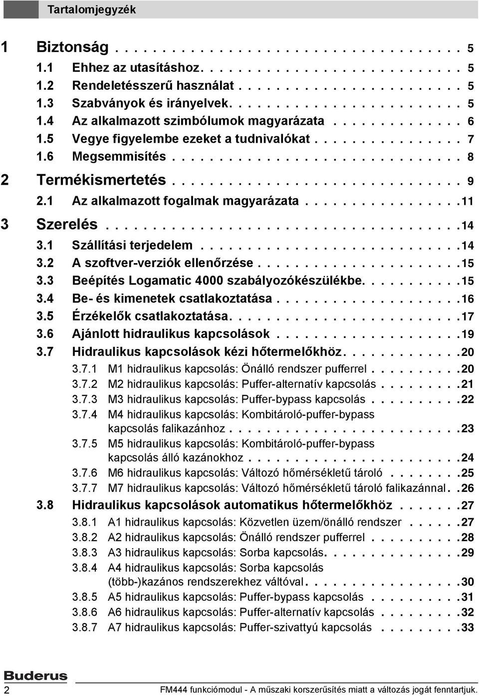 .............................. 9 2.1 Az alkalmazott fogalmak magyarázata.................11 3 Szerelés......................................14 3.1 Szállítási terjedelem............................14 3.2 A szoftver-verziók ellenőrzése.