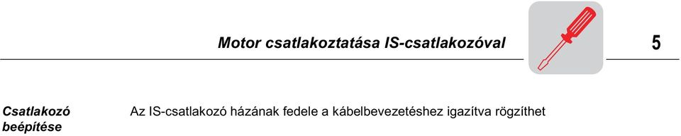 Az alábbi ábrán bemutatott csatlakozó fels részt a csatlakozó alsórész helyzetének megfelel en kell beépíteni a házfedélbe: Határozza meg a kívánt