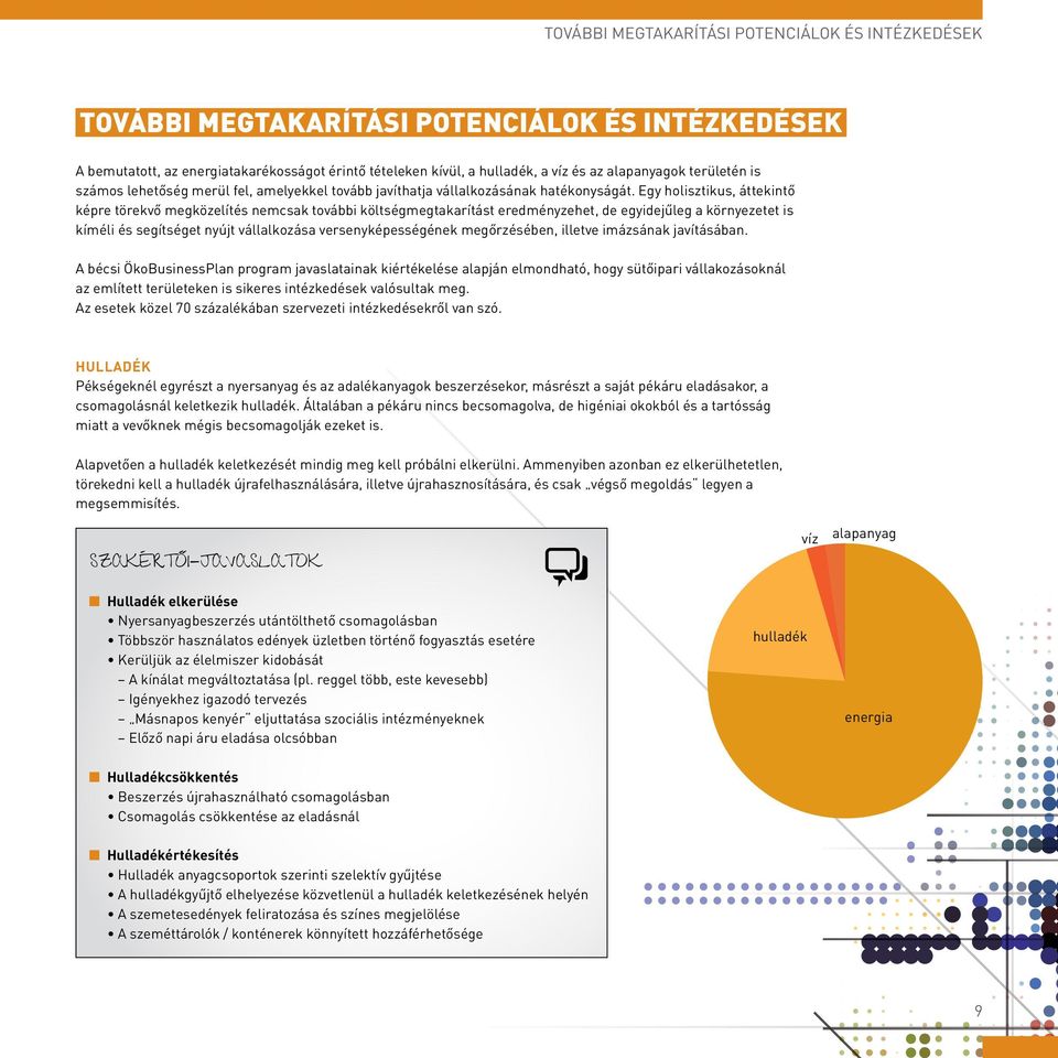 Egy holisztikus, áttekintő képre törekvő megközelítés nemcsak további költségmegtakarítást eredményzehet, de egyidejűleg a környezetet is kíméli és segítséget nyújt vállalkozása versenyképességének