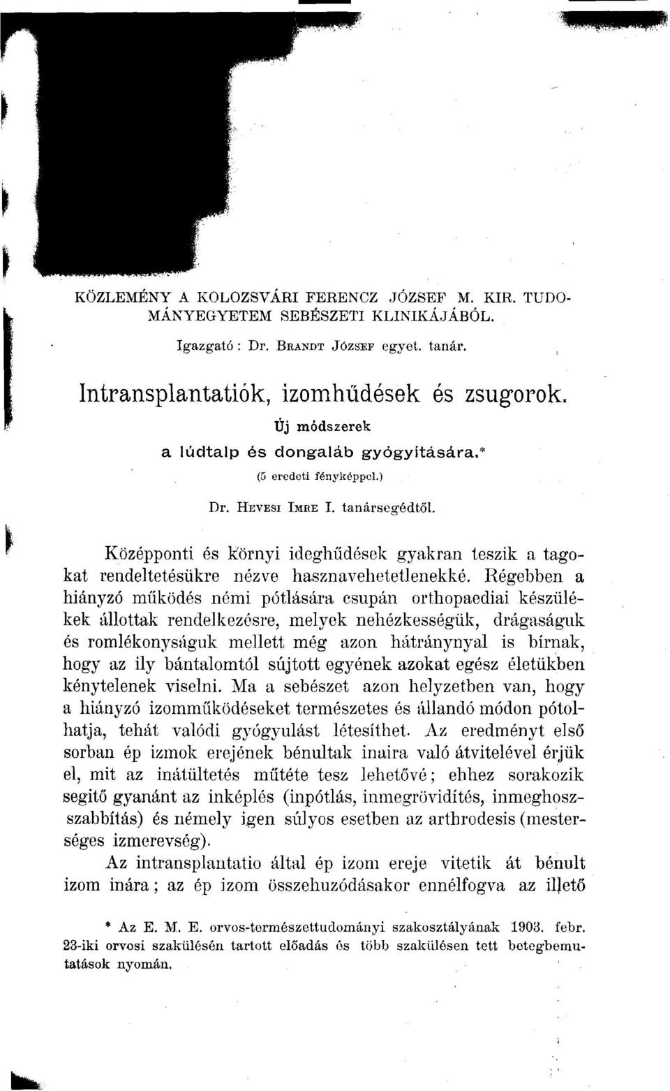 Középponti és k'örnyi ideghűdések gyakran teszilt a tagokat rendeltetésükre nézve hasznavehetetlenekké.