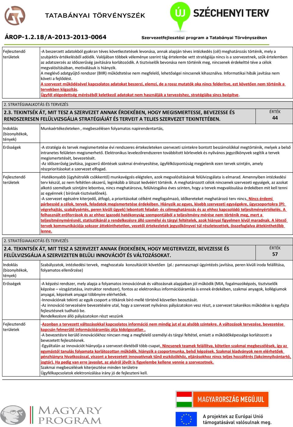 A tisztviselők bevonása nem történik meg, nincsenek érdekeltté téve a célok megvalósításában, motiválásuk is hiányzik.